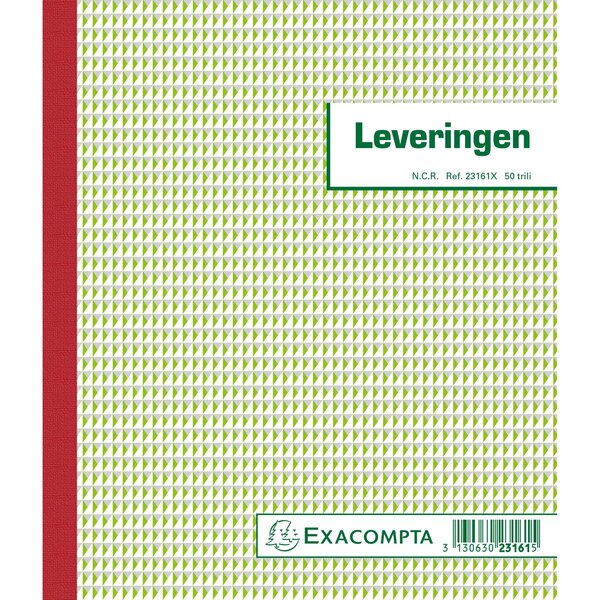 Manifold Livraisons 21x18cm 50 Feuillets Triple Autocopiant- Texte En Néerlandais - Blanc - X 5 - Exacompta
