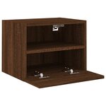 vidaXL Meuble TV mural chêne marron 40x30x30 cm bois d'ingénierie