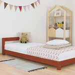 Lit enfant DREAMY 120 x 190 rouge brique