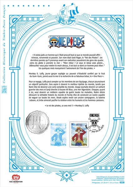 Document philatélique - One Piece