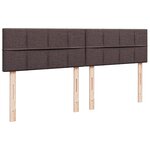 vidaXL Sommier à lattes de lit avec matelas Marron foncé 180x200 cm