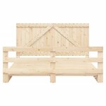 vidaXL Cadre de lit avec tête de lit 200x200 cm Bois de pin massif