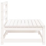 vidaXL Canapés de jardin sans accoudoirs 2 Pièces blanc bois pin massif