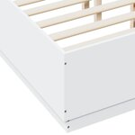 vidaXL Cadre de lit sans matelas blanc 120x190 cm