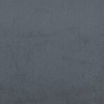 vidaXL Canapé à 2 places Gris foncé 140 cm Velours