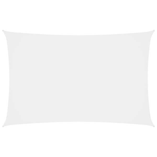 vidaXL Voile de parasol tissu oxford rectangulaire 4x7 m blanc