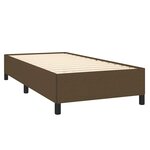 vidaXL Sommier à lattes de lit avec matelas Marron foncé 80x200 cm