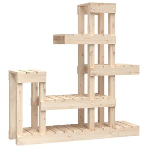 vidaXL Support à plantes 92x25x97 cm Bois massif de pin