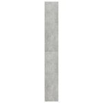 vidaXL Bibliothèque à 5 niveaux Gris béton 80x24x175cm Bois ingénierie