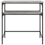 vidaXL Table console sonoma gris 75x35 5x75 cm bois d'ingénierie