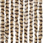 vidaXL Moustiquaire Beige et marron 56x185 cm Chenille