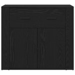 vidaXL Highboard Chêne Noir Bois d'ingénierie