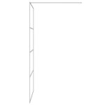 vidaXL Paroi de douche Argenté 100x195 cm Verre ESG transparent
