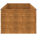 vidaXL Lit surélevé de jardin 290x100x69 cm acier corten