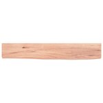 vidaXL Étagère murale marron clair 60x10x2 cm bois chêne massif traité