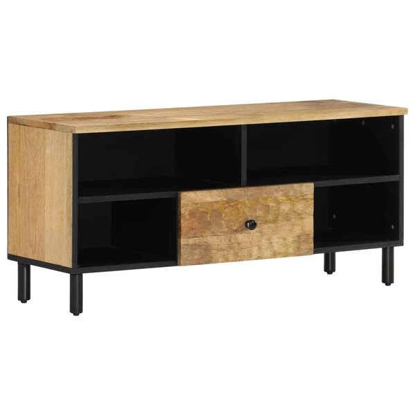 vidaXL Meuble TV 100x33x46 cm bois massif de manguier