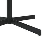 vidaXL Chaise Pivotante Noire Cuir Synthétique avec Base en Métal Moyenne