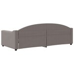 vidaXL Lit de repos sans matelas taupe 90x200 cm tissu