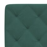 vidaXL Cadre de lit avec lumières LED vert foncé 100x200 cm velours