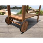 Desserte de jardin en bois eucalyptus FSC - 91,8x49,9x74cm