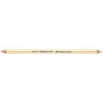 Crayon gomme perfection 7057 double pointe doré x 12 faber-castell