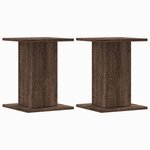 vidaXL Supports pour plantes 2 Pièces chêne marron bois d'ingénierie