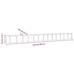 vidaXL Lit surélevé de jardin Acier enduit de poudre marron