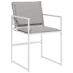 vidaXL Ensemble à manger de jardin avec coussins 17Pièces blanc textilène