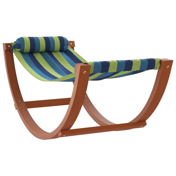 vidaXL Hamac à bascule pour enfants bleu et vert tissu