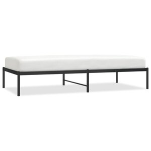 vidaXL Cadre de lit métal sans matelas noir 90x190 cm