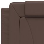 vidaXL Cadre de lit sans matelas marron 80x200 cm similicuir