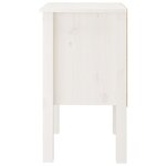 vidaXL Tables de chevet 2 Pièces Blanc 40x35x61 5 cm Bois de pin massif