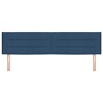 Tête de lit design lignes vidaXL bleue 180 cm en tissu