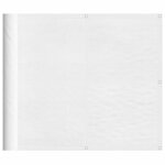 vidaXL Écran de balcon blanc 90x1000 cm 100  polyester oxford