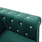 vidaXL Canapé à 2 places Revêtement en velours 146 x 75 x 72 cm Vert
