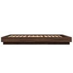vidaXL Cadre de lit avec lumières LED sans matelas 120x200 cm