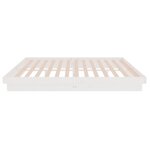 vidaXL Cadre de lit sans matelas blanc bois massif 140x190 cm
