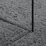 vidaXL Tapis OVIEDO à poils courts anthracite Ø 280 cm