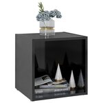 vidaXL Meubles TV 4 Pièces noir brillant 37x35x37 cm bois d’ingénierie