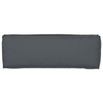 vidaXL Coussins de palette pour banc 2 Pièces Anthracite 120x40x8 cm en tissu Oxford