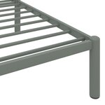 vidaXL Cadre de lit sans matelas gris métal 140x200 cm
