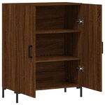 vidaXL Buffet chêne marron 69 5x34x90 cm bois d'ingénierie