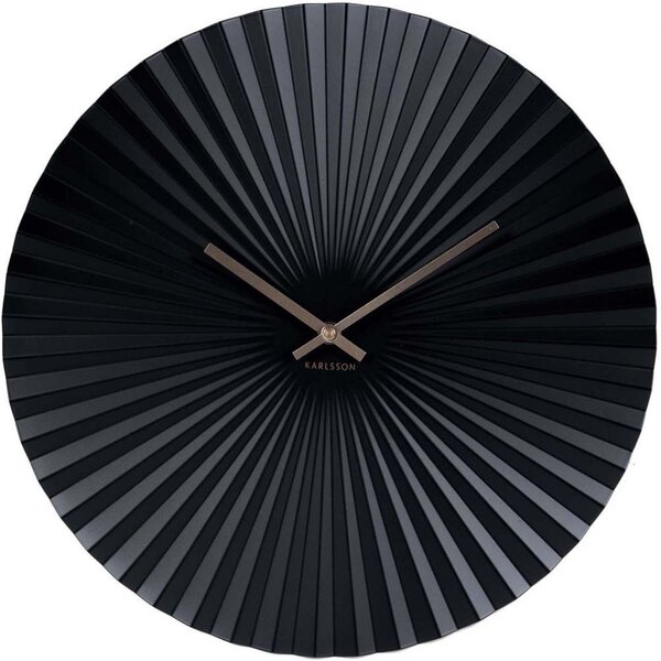 Horloge design en métal sensu noir