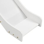vidaXL Lit mezzanine d'enfants avec toboggan et échelle Pin 97x208 cm