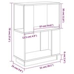vidaXL Bibliothèque/Séparateur de pièce 51x25x70 cm Bois de pin solide