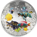Pièce de monnaie en Argent 2 Dollars g 31.1 (1 oz) Millésime 2025 CORAL REEF