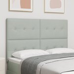 vidaXL Lumière de Tête de Lit LED Gris Clair 80 cm Velours