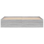 vidaXL Cadre de lit sonoma gris 180x200 cm super king