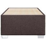 vidaXL Cadre de lit Marron foncé 90x190 cm Tissu