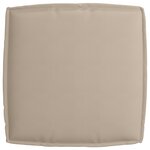 vidaXL Set de Coussins de Palette en 2 Pièces Taupe en Tissu Oxford